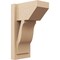 Ekena Millwork 8-in W x 12-in D x 20-in H Funston Slat Rough Cedar Woodgrain TimberThane Outlooker, Primed Tan OUTUR080X12X20FST24RCPR - alternate 1